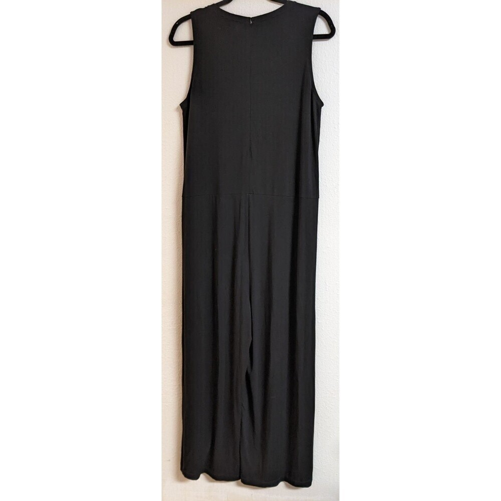 Women's EILEEN FISHER Black Viscose Stretch One Piece Romper Jumpsuit XS - Picture 5 of 11